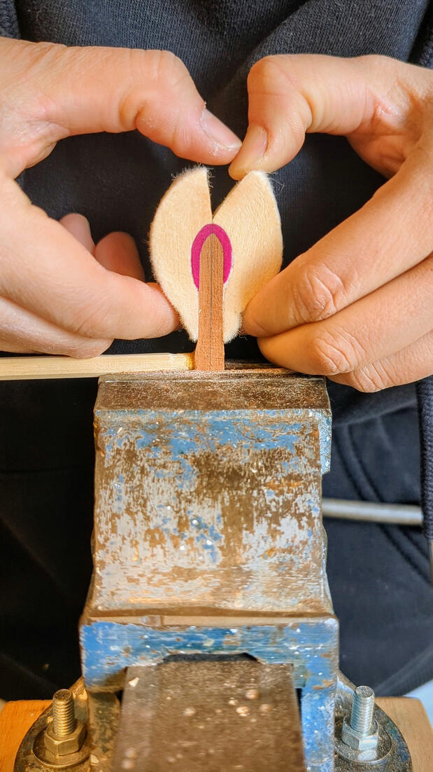 Experiment with piano parts, understanding the structure and the philosophies of how pianos were built from the past to the present